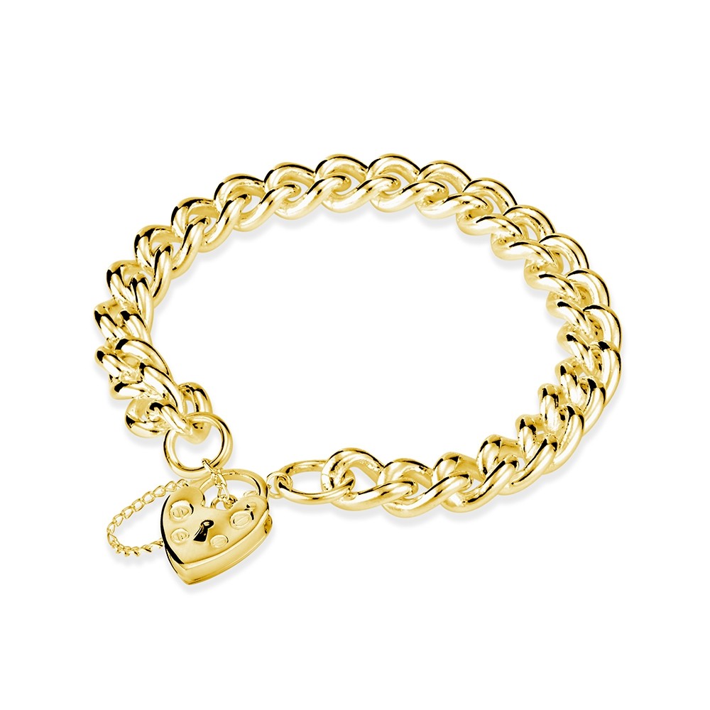 Solid Curb Padlock Bracelet – Macchia Jewellery